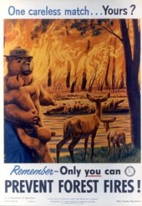 1950s Smokey Bear ad.