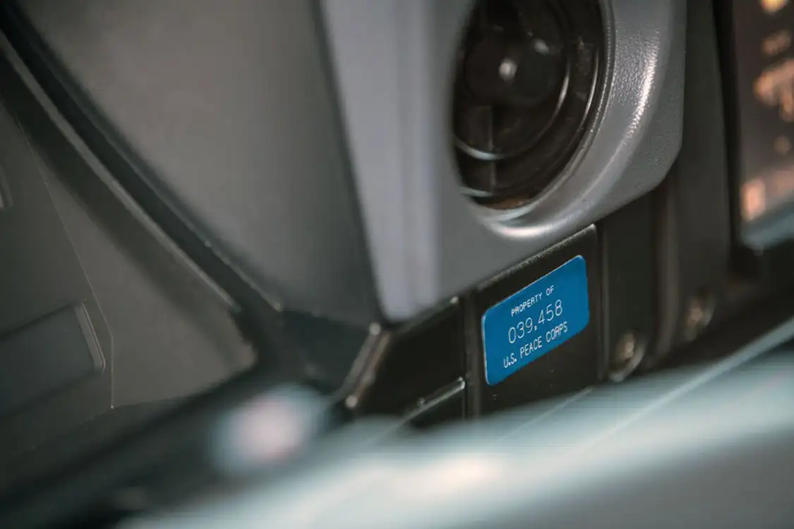 A clue as to this Troopy’s Peace Corp origins