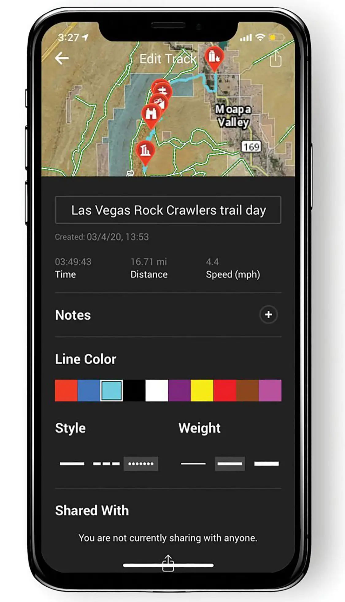 Trip, route, and location information can be customized