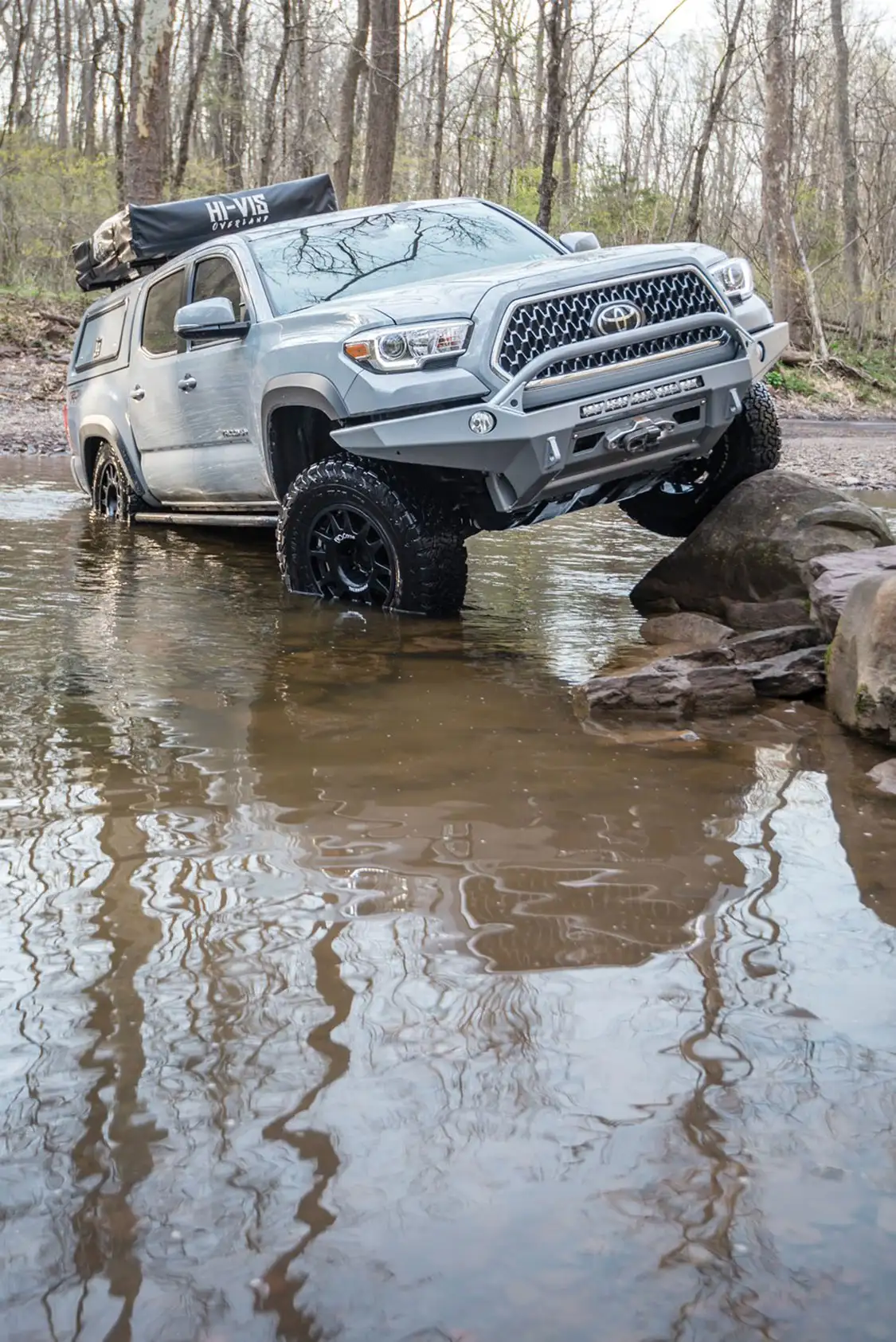 This Toyota enjoys water and rock climbing This Toyota enjoys water and rock climbing