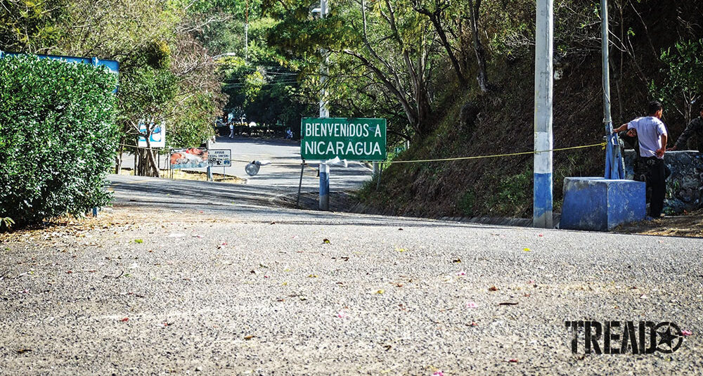 Welcome to Nicaragua; just one final rope barrier to negotiate.