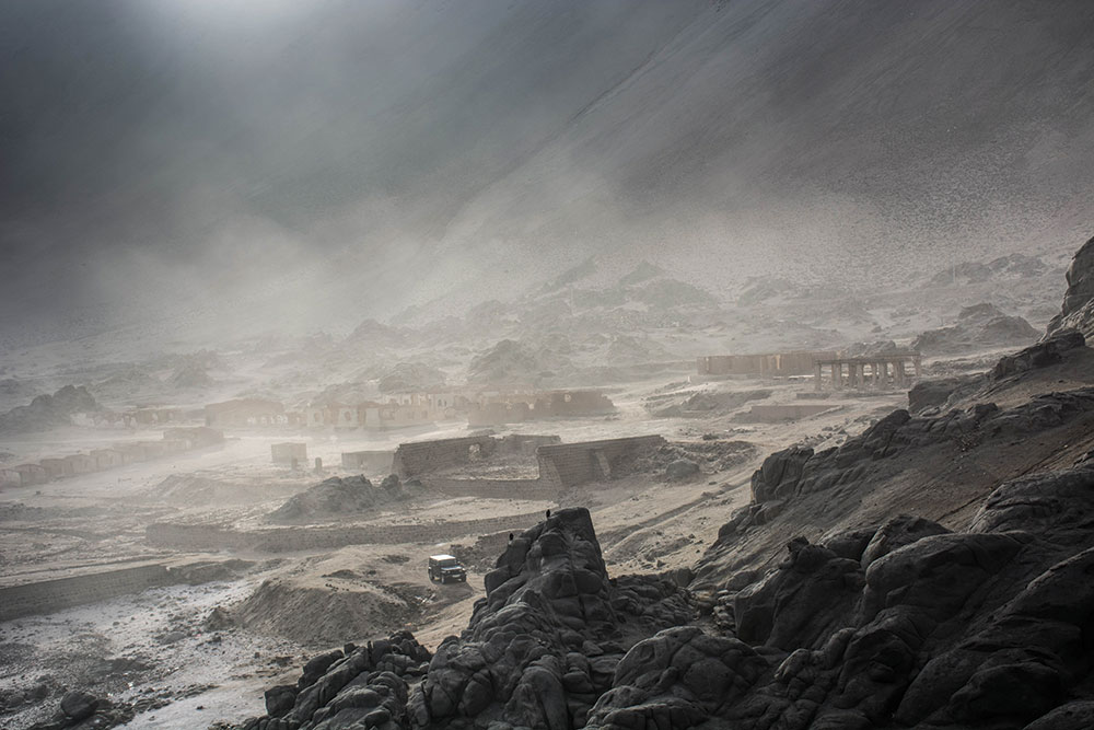 Photo of fog over the ocean in northern Chile.