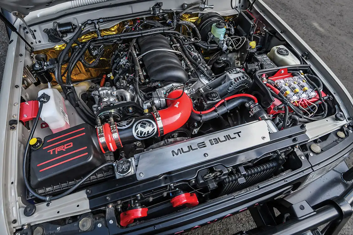 The swapped in Chevy Performance LS3 crate motor