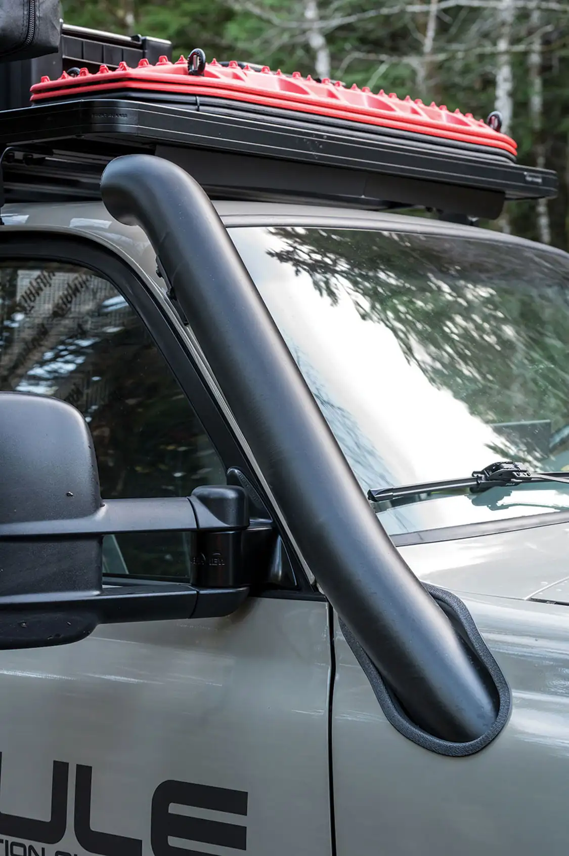 Custom 4-inch stainless steel snorkel