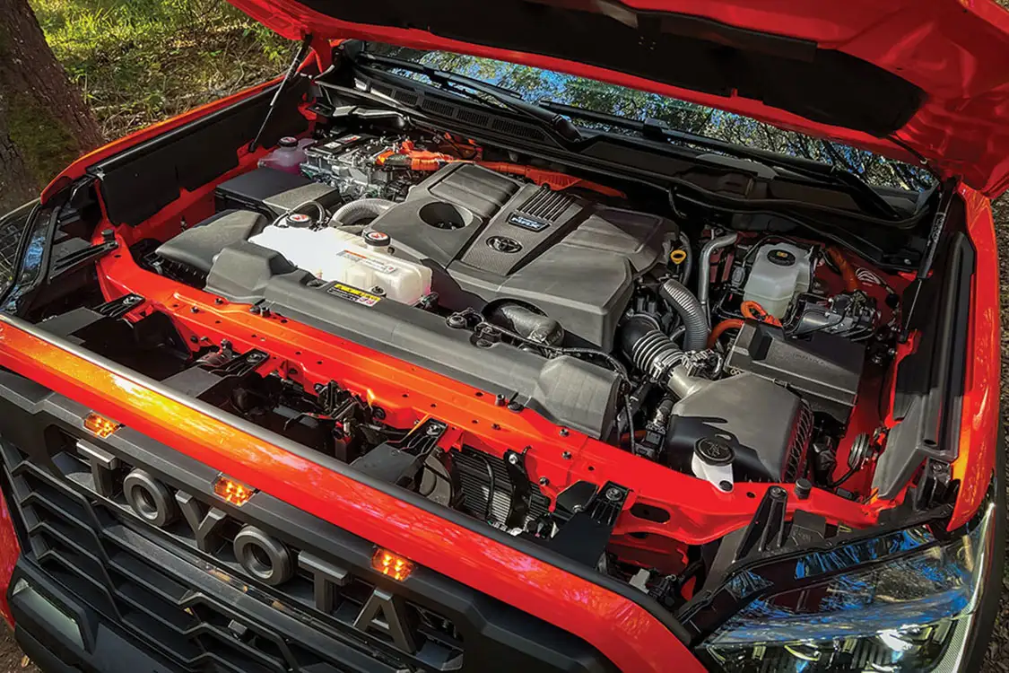 The i-Force twin-turbo 3.5L V6 under the hood