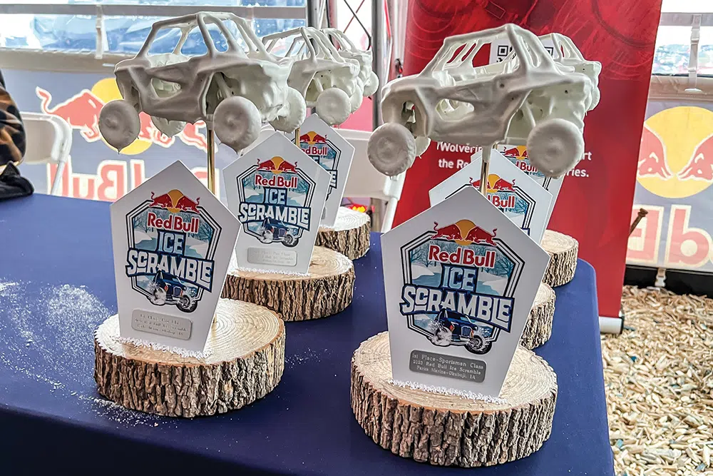 Red Bull Ice Scramble 2023 trophies