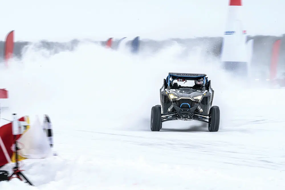 Fast sideways action is what ice racing