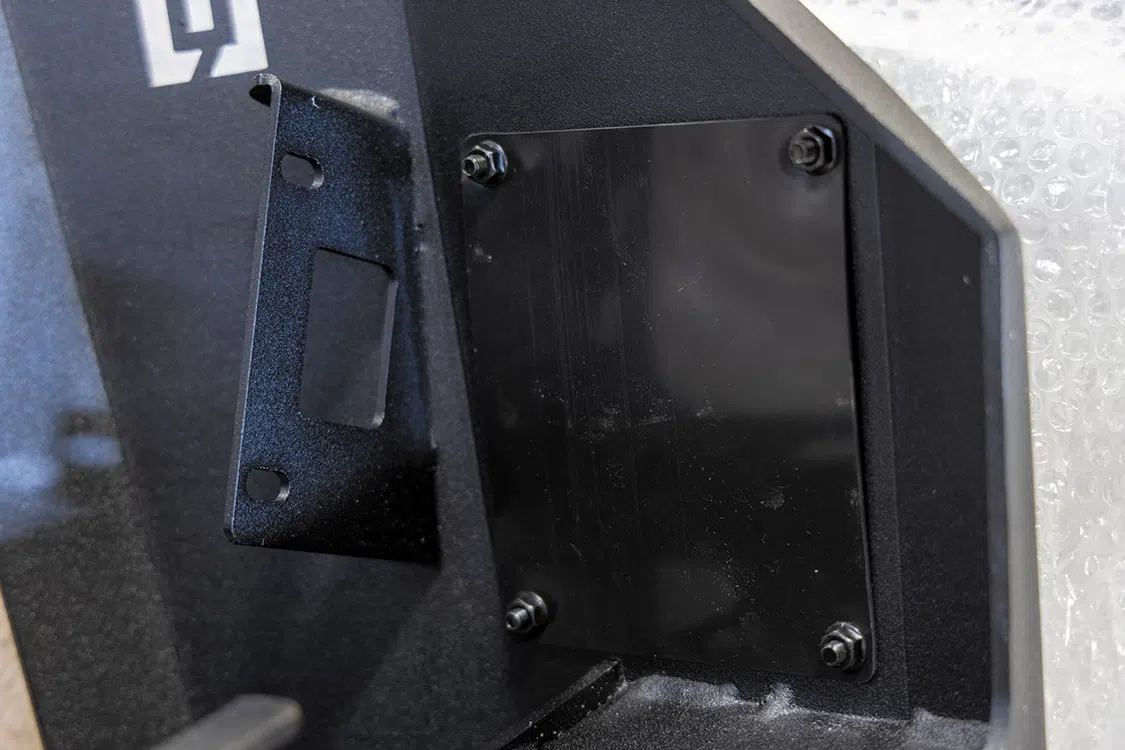 Install the ABS plastic cover to the inside of the bumper