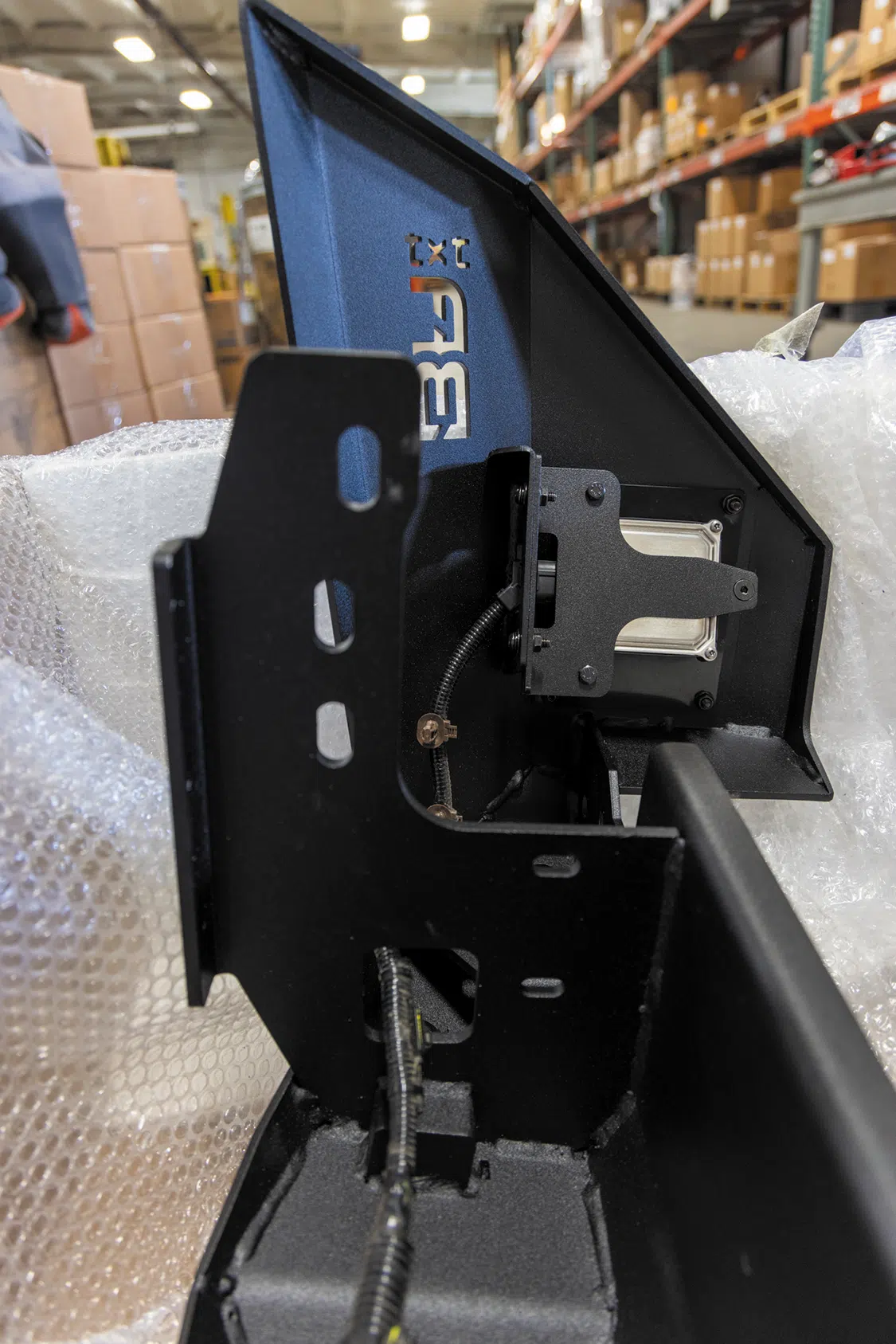 Install a bumper harness on the new bumper